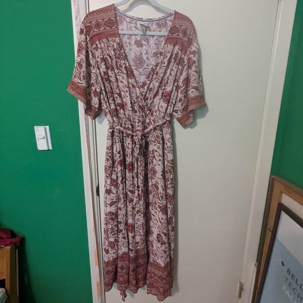 Knox Rose wrap style maxi dress size 2x